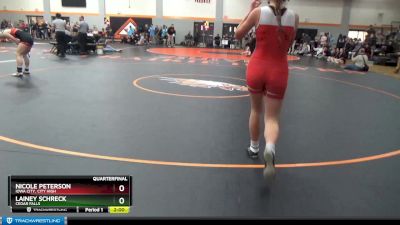 135 lbs Quarterfinal - Lainey Schreck, Cedar Falls vs Nicole Peterson, Iowa City, City High