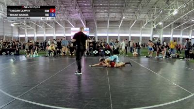 120 lbs Quarters - Taegan Leavitt, Utah vs Micah Garcia, California