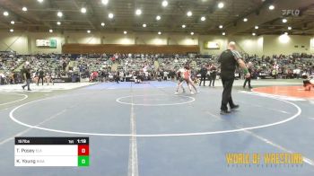 157 lbs Round Of 16 - Travis Posey, Elk Grove Wrestling Academy EGWA vs Kaden Young, Nixa Youth Wrestling