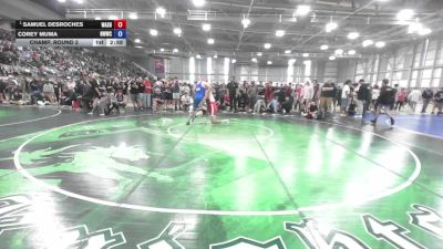97 lbs Champ. Round 2 - Samuel DesRoches, Washington vs Corey Muma, NWWC