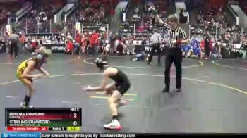 54 lbs Quarterfinals (8 Team) - Sterling Crawford, South Lyon Matcats vs Brooks Horwath, Davison