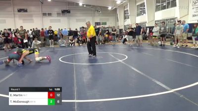 114 lbs Round 1 - Evan Martin, PA Titan Wrestling vs Trey McDonough, WV North Central Elite - Vengeance