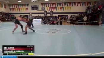 220 lbs Semifinal - Ben Kueter, Iowa City, City High vs Muhanned Al-Suleiman, Prairie, Cedar Rapids