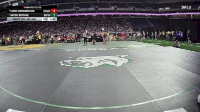 D4-138 lbs Quarterfinal - Luke Harrington, Riverview Gabriel Richard vs Jayce Ritchie, Martin