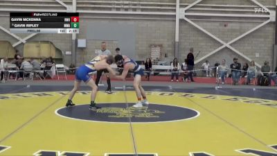 141 lbs Prelim - Gavin McKenna, Roger Williams vs Gavin Ripley, Maine Maritme Academy