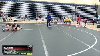 110 lbs Finals (8 Team) - Talon Heck, Terps East Coast Elite vs Talon Weaver, Team Donahoe - Black