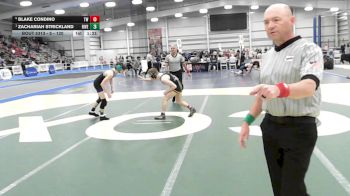 5 - 120 lbs Semifinal - Zachariah Strickland, Riverbend vs Blake Condino, Tallwood