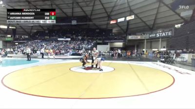 Girls 4A 140 lbs Cons. Round 4 - Arianna Mendoza, Chiawana (Girls) vs Autumn Humbert, Spanaway Lake (Girls)
