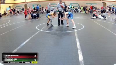 76 lbs Round 6 (10 Team) - Logan Bonfilio, MQ Elite vs Kevin Wojcik, Mat Warriors