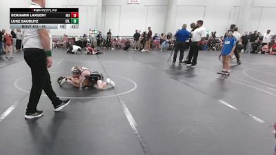 76 lbs Quarterfinal - Luke Baublitz, Steller Trained vs Benjamin Largent, Neighborhood