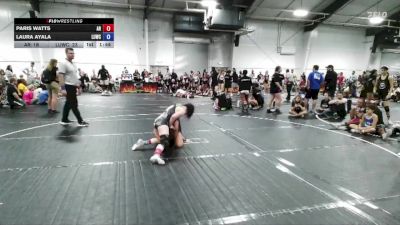 100 lbs Round 2 (4 Team) - Laura Ayala, Level Up Wrestling Center vs Paris Watts, AR-15