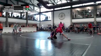 135-143 lbs Champ. Round 1 - Sammy Toth, Mt. Zion HS vs Peter Kabene, Aurora (West Aurora)