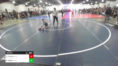 55 lbs Rr Rnd 1 - Oliver Yazzie, Juggernaut WC vs Kane Miller, Pueblo West Storm