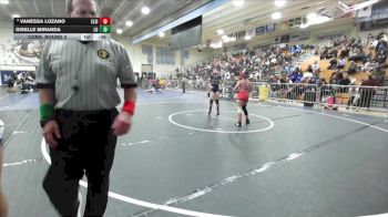 110 lbs Cons. Round 3 - Vanessa Lozano, Elsinore vs Giselle Miranda, Los Osos