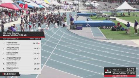 2026 AAU Junior Olympic Games - Youth Girls' 200m, Prelims 3 - Age 17-18