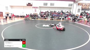 150 lbs Round Of 16 - Brenton Allain, Bridgewater-Raynham vs Drew Mingo, North Attleborough