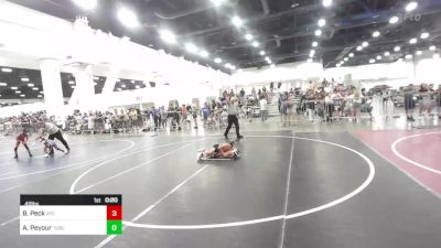 49 lbs Consi Of 8 #1 - Brody Peck, Atc vs Akitu Peyour, Turlock Wrestling