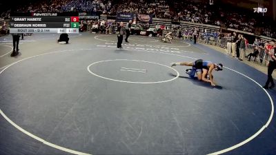 D 3 144 lbs Semifinal - Grant Habetz, St. Louis Catholic vs Debraun Norris, Patrick Taylor - Science/Tech.