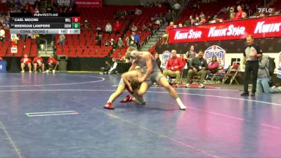 2A-190 lbs Cons. Round 5 - Cael Moore, Williamsburg vs Brendan Lamfers, Sioux Center