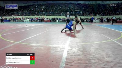 200 lbs Round Of 64 - Seth Hernandez, Bixby vs Avery Marquez, Lawton, MacArthur Ok