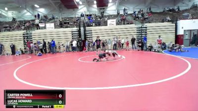 99-106 lbs Round 2 - Carter Powell, Center Grove WC vs Lucas Howard, Lutheran