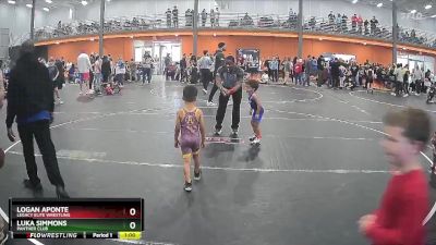 40 lbs Cons. Round 3 - Logan Aponte, Legacy Elite Wrestling vs Luka Simmons, Panther Club