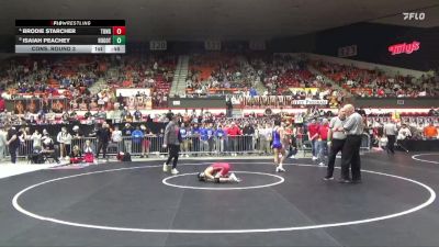 113 lbs Cons. Round 3 - Brodie Starcher, Tonganoxie Hs vs Isaiah Peachey, Hugoton