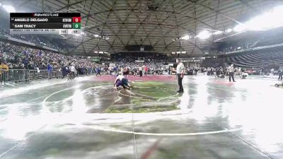 Boys 3A 157 lbs Cons. Round 4 - Sam Tracy, Everett vs Angelo Delgado, North Thurston