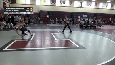 132 lbs Quarterfinal - Jasper Sonberg, Osage vs Linden Phetxoumphone, Clarion-Goldfield-Dows