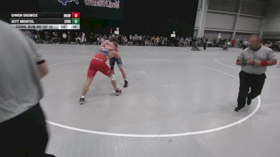 175 lbs Cons. Sub-rd Of 16 - Jett Mentel, Cedar Park High School Wrestling vs Owen Diemoz, Nixa High School Wrestling