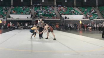 6A 165 lbs Champ. Round 1 - Lukas Beauregard, Hartselle vs Evan Hall, Buckhorn