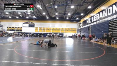 124 lbs Consy 2 - Cheyenne Berglund, Ellwood City vs Carmen Bires, Burrell