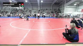 70 lbs Rr Rnd 1 - Maverick Womack, Mat Warriors Red vs Ryder Limpar, Grit Mat Club Blue