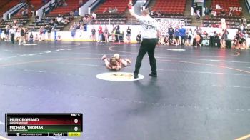 125 lbs Cons. Round 4 - Michael Thomas, Club Madison vs Murk Romano, Independence
