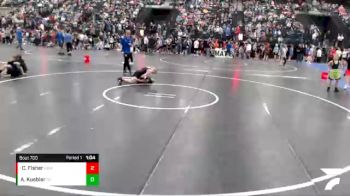 94-102 lbs Champ. Round 1 - Cameron Fisher, Ravenna Bluejays Wrestling vs Ayden Kuebler, GI Grapplers