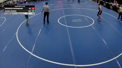 126 lbs Finals (8 Team) - Bronson Bixenmann, Lincoln Pius X vs Quinn Jensen, Central City