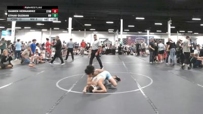 92 lbs Round 5 (6 Team) - Damien Hernandez, Xtreme Team vs Ethan Guzman, Mat Warriors