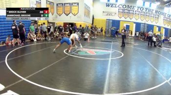 120 lbs Champ. Round 1 - Janmichael Broche, Blue Steel vs Brock Glover, Tampa Tiger Wrestling Club