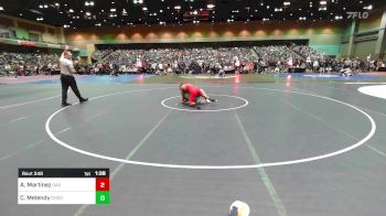 138 lbs Round Of 64 - Anthony Martinez, Oakdale vs Carson Melendy, Churchill County