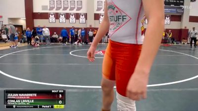 97-105 lbs Semifinal - Conlan Linville, Franklin Central WC vs Julian Navarrete, Maurer Coughlin WA