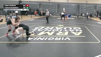 120 lbs Cons. Round 1 - Emily Muntean, Chancellor vs Kaitlyn McMurray, Radford