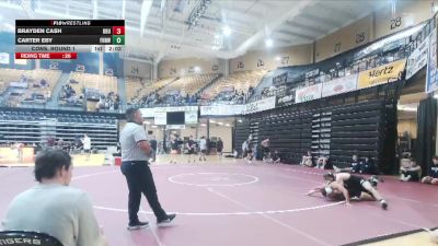 141 lbs Cons. Round 1 - Brayden Cash, Ouachita Baptist vs Carter Eby, Fort Hays Tech Northwest