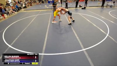 165 lbs Cons. Semi - Kellen Burger, Guerrilla Wrestling Club vs Jonathan Kopp, Waconia Wrestling Club