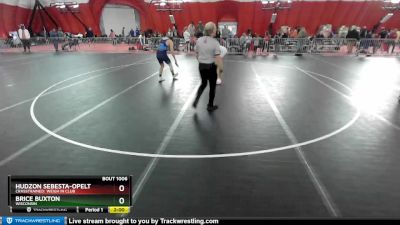 157 lbs Champ. Round 1 - Brice Buxton, Wisconsin vs Hudzon Sebesta-Opelt, CrassTrained: Weigh In Club