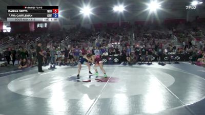 110 lbs Quarters - Danika Spets, Wisconsin vs Ava Castleman, Kentucky