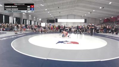 75 lbs Cons. Quarters - Camden Beach, Bishop McCort vs Ronin Webber, Beastmode Wrestling