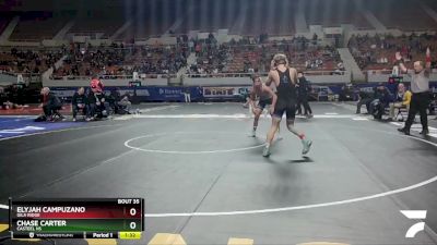 D1-132 lbs Champ. Round 1 - Chase Carter, Casteel HS vs Elyjah Campuzano, Gila Ridge