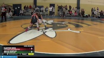 85 lbs Cons. Round 5 - Bryce Huntley, Rum River Wrestling vs Clayton Wick, Centennial Youth Wrestling