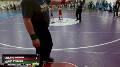 50 lbs Finals (8 Team) - Harrison Citrowske, Canby vs Dottie Huff, Centennial