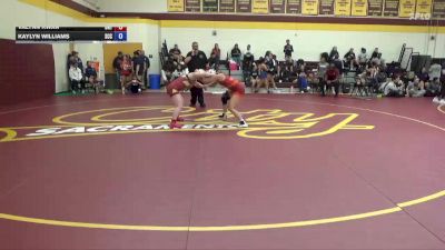 138 lbs Cons. Round 2 - Valynn Kwan, Unattached vs Kaylyn Williams, Sacramento City College